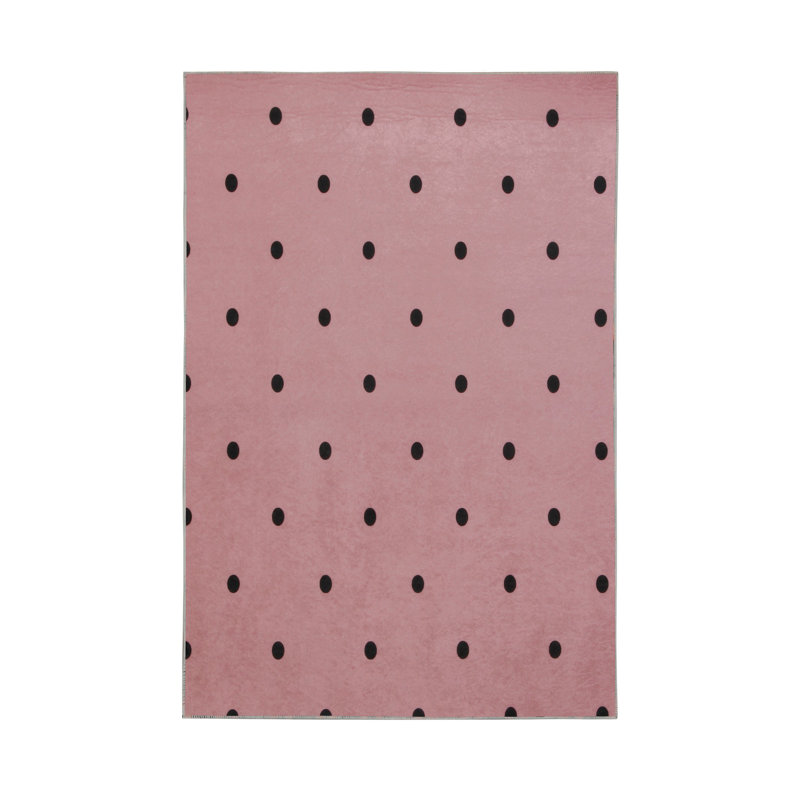 Tapis de couloir souple 2,6 x 4,9 pi | 100% polyester, hauteur de poils de 0,04 po | Antibactérien, antidérapant sous la surface | Tissé avec impression numérique 3D | Lavable à la machine | Durable et élégant pour les vestibules et les salons