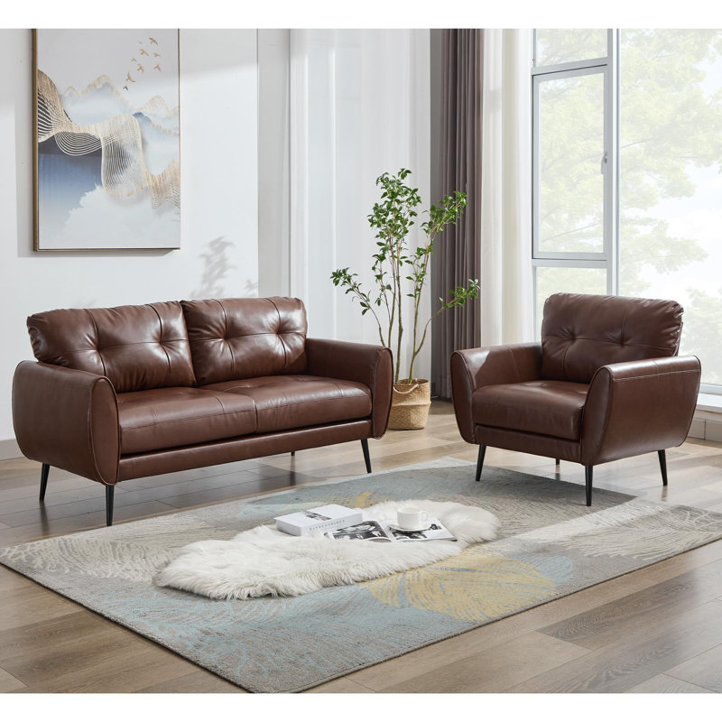 2 - Piece Living Room Set, Brown