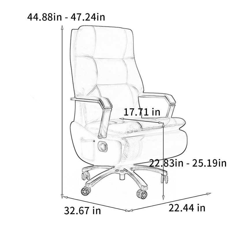 Cloud-level comfortable ergonomic chair, Beige
