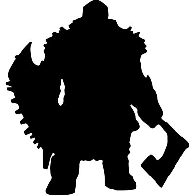 Dwarf Warrior Axe Shield Viking Soldier