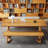 Brown Rectangular Solid Wood Dining Table-1804949258