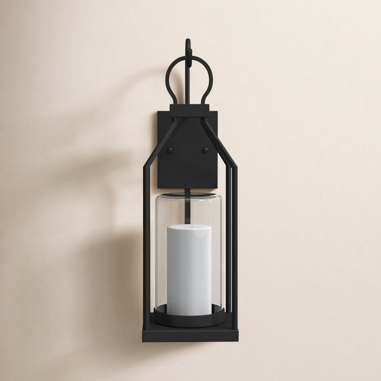 Juliann Outdoor Wall Lantern, 21" H x 6.5" W x 8" D
