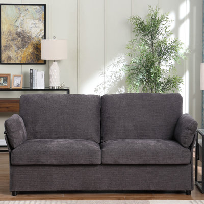 Lehew Fabric 70.05 in. Reception Loveseat