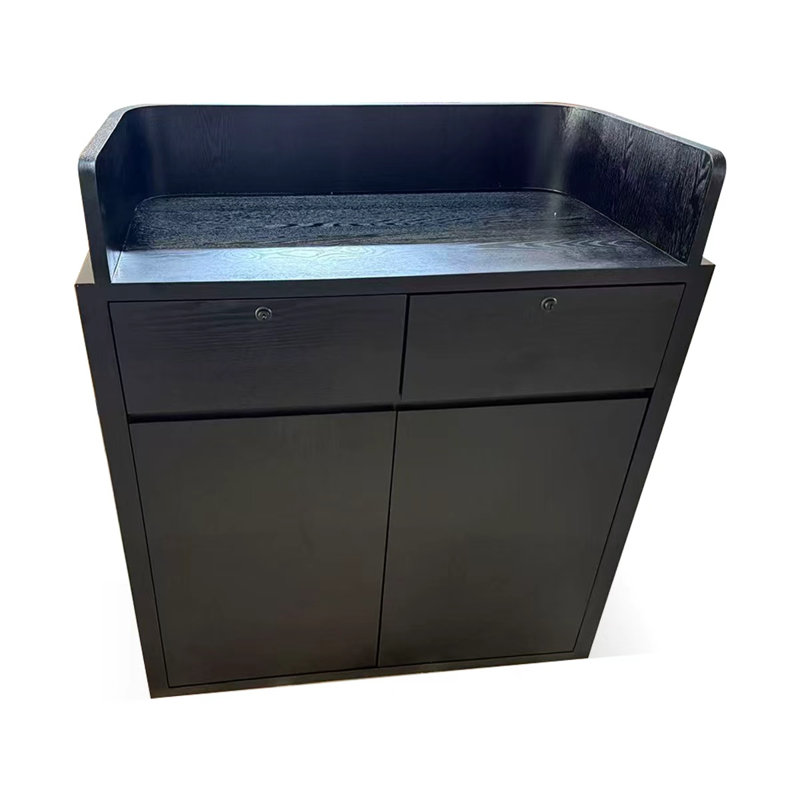 Bureau de réception contemporain en bois manufacturé Contemporary, H 39,37 po x L 35,43 po x l 19,69 po