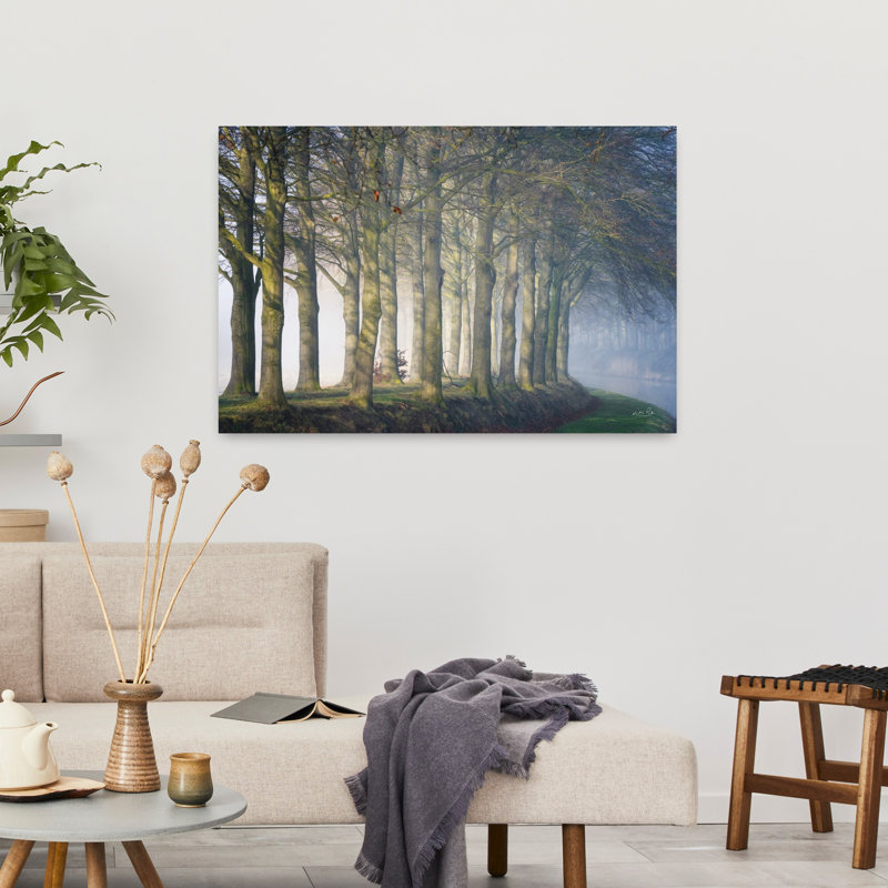 «Stand Together», paysage contemporain abstrait, art naturel, H 36 po x l 24 po