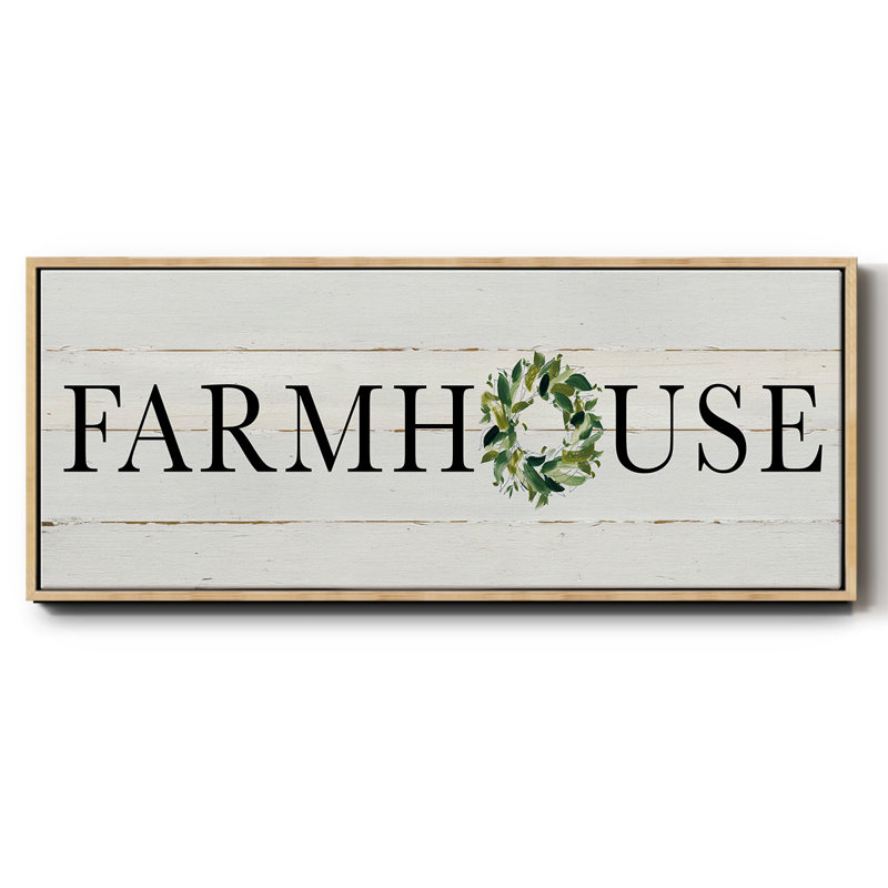 Farmhouse- Framed Canvas, 20" H x 50" W