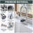 Pull-Down Kitchen Faucet with Glass Rinser, 3-Function Sprayer & Deck Plate-133891003
