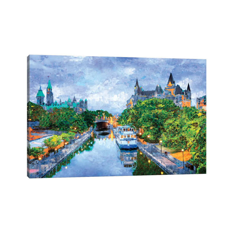 Rideau Canal by Lisa Robinson - Wrapped Canvas Gallery-Wrapped Canvas Giclée, 101.6 cm H x 66.04 cm W x 3.175 cm D