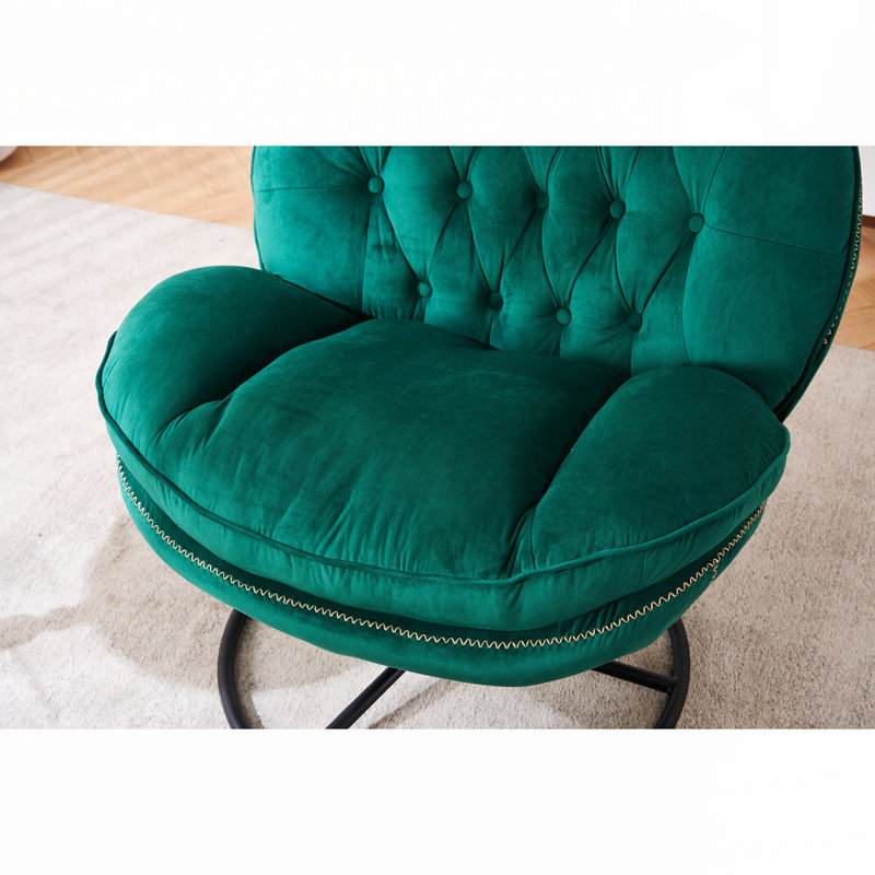 Méridienne moderne avec repose-pieds, Vert