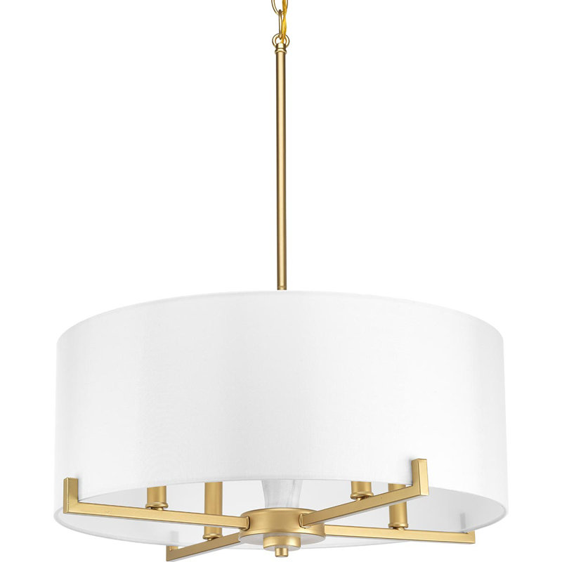 Lustre tambour 4 lumières à abat-jour Perth