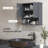 Farmhouse Bathroom Wall Medicine Cabinet With Open Shelf & Adjustable Shelf For Laundry Room-1592118121