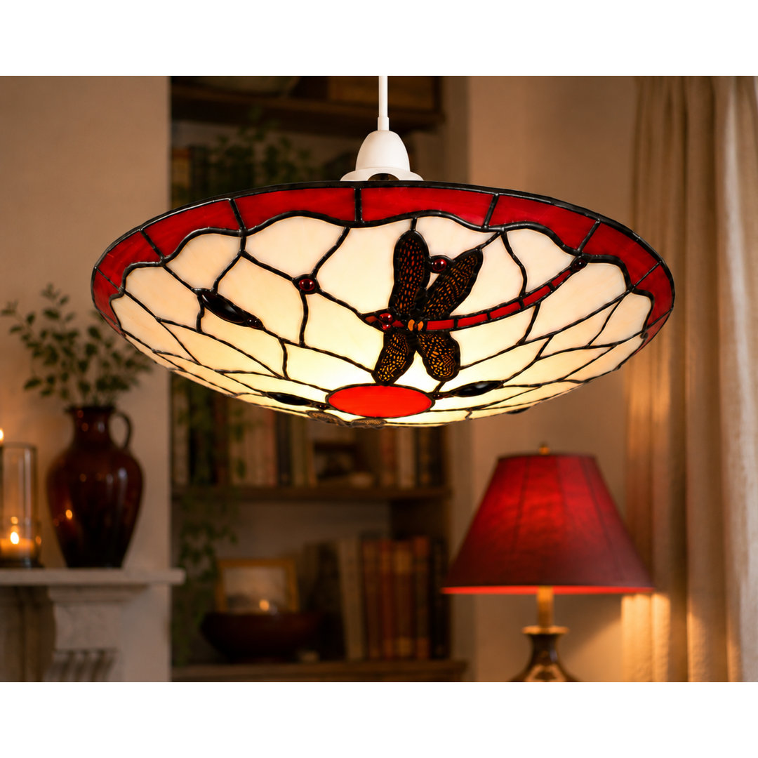 Plainville 15cm H Glass Bowl Pendant Shade ( Screw On )