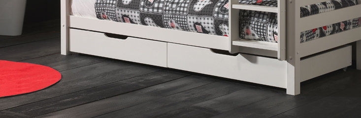 Ethridge Underbed Storage Drawers, White