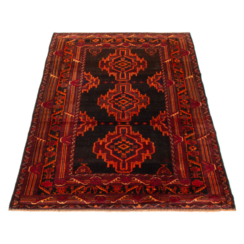 Teimani Black Rug 4'3" x 6'9"