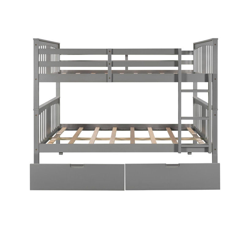Asdulah Full Over Full Bunk Bed by Harriet Bee | Wayfair