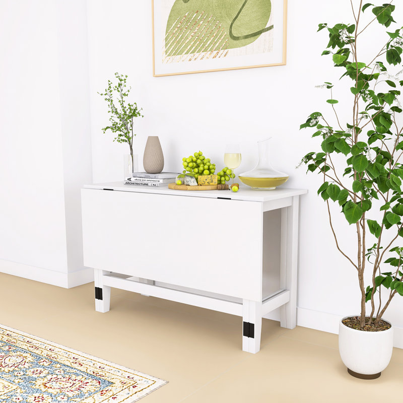 Table de salle à manger extensible Farmhouse, Blanc