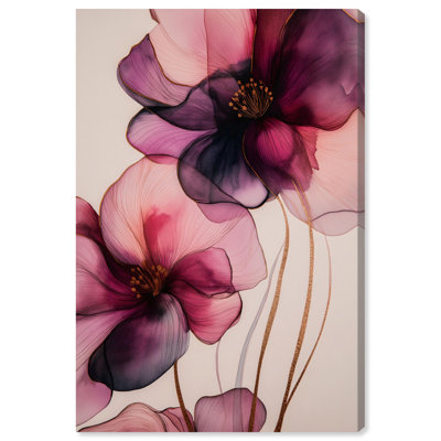 Velvet Verse III Canvas Flower Wall Art by