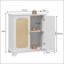 Buffet en rotin avec tablettes réglables