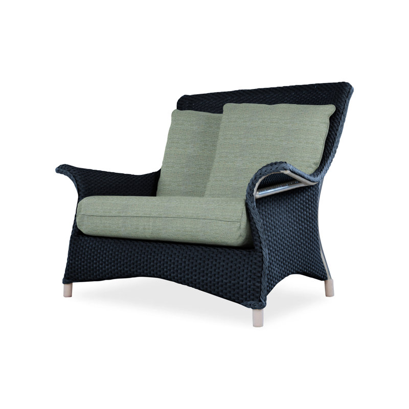 Mandalay Outdoor Lounge Chair, Loveboat Mint, Hickory