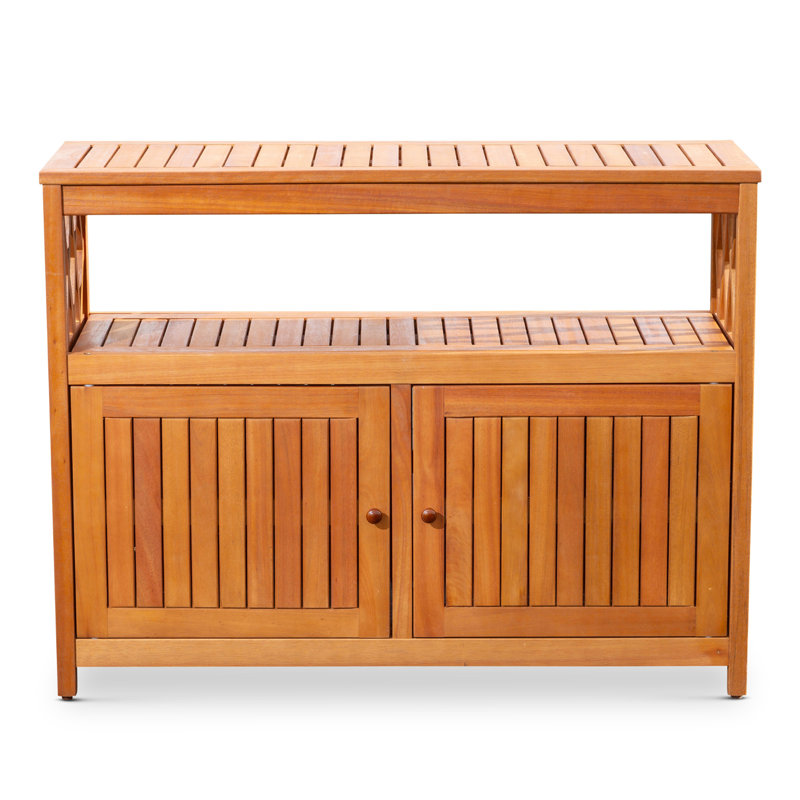 Buffet en eucalyptus, Naturel