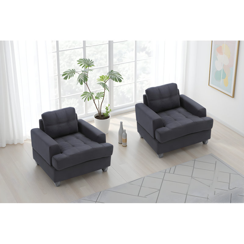 Ensemble de 2 chaises Dijon, Noir