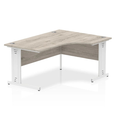 Impulse L-Shaped Metal Base Computer Desk