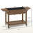 Convenient Elevated Garden Bed,Wood Raised Planter Box,with Lockable Wheels,Side Tables,Bottom Shelf,Drain Holes-1117131726