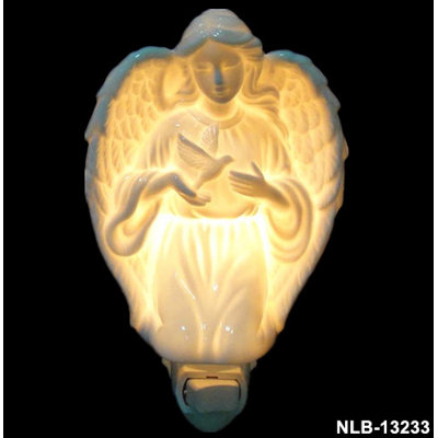 Éclairage de nuit avec colombe ange
