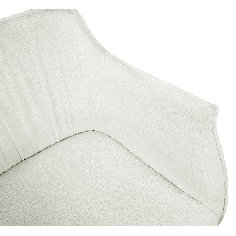 Fauteuil d'appoint 1 pièce Luxury Furniture, Blanc