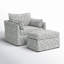 Fauteuil avec repose-pieds Roberta-134055145-134055146