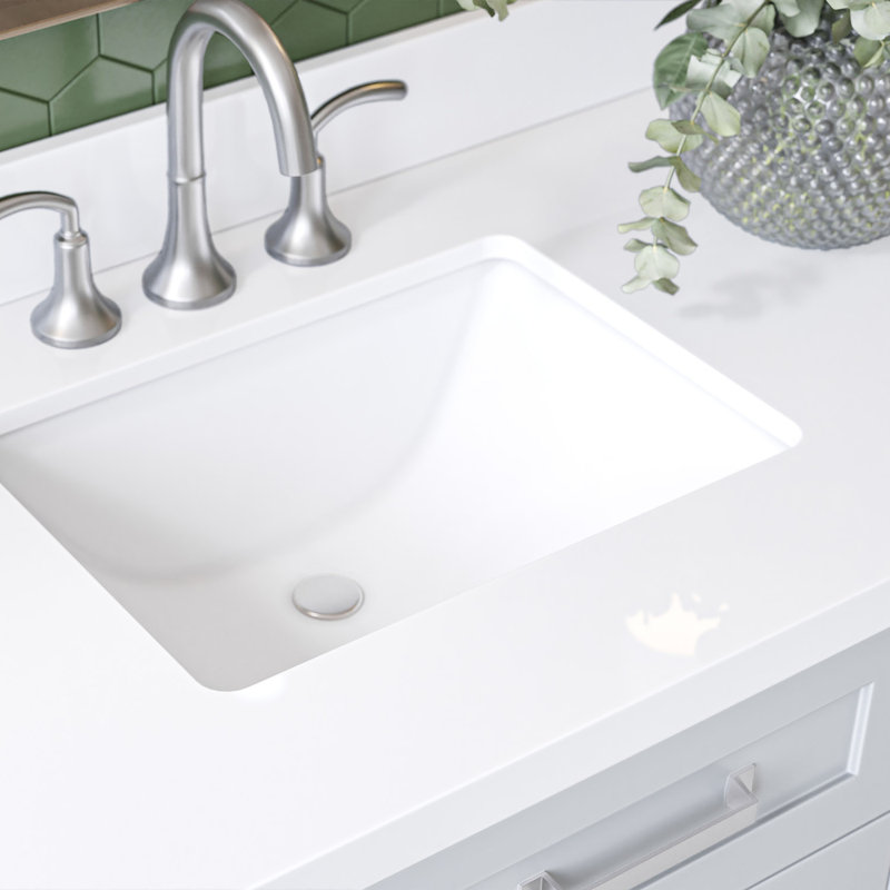 ARIEL Monroe 48 Single Sink Bathroom Vanity with Carrara Quartz Top, Gray, 42" - 43", Pure White Quartz