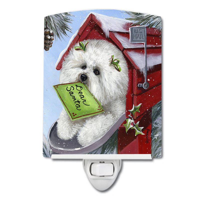 Veilleuse Boxer, Bichon frisé liste du Père Noël