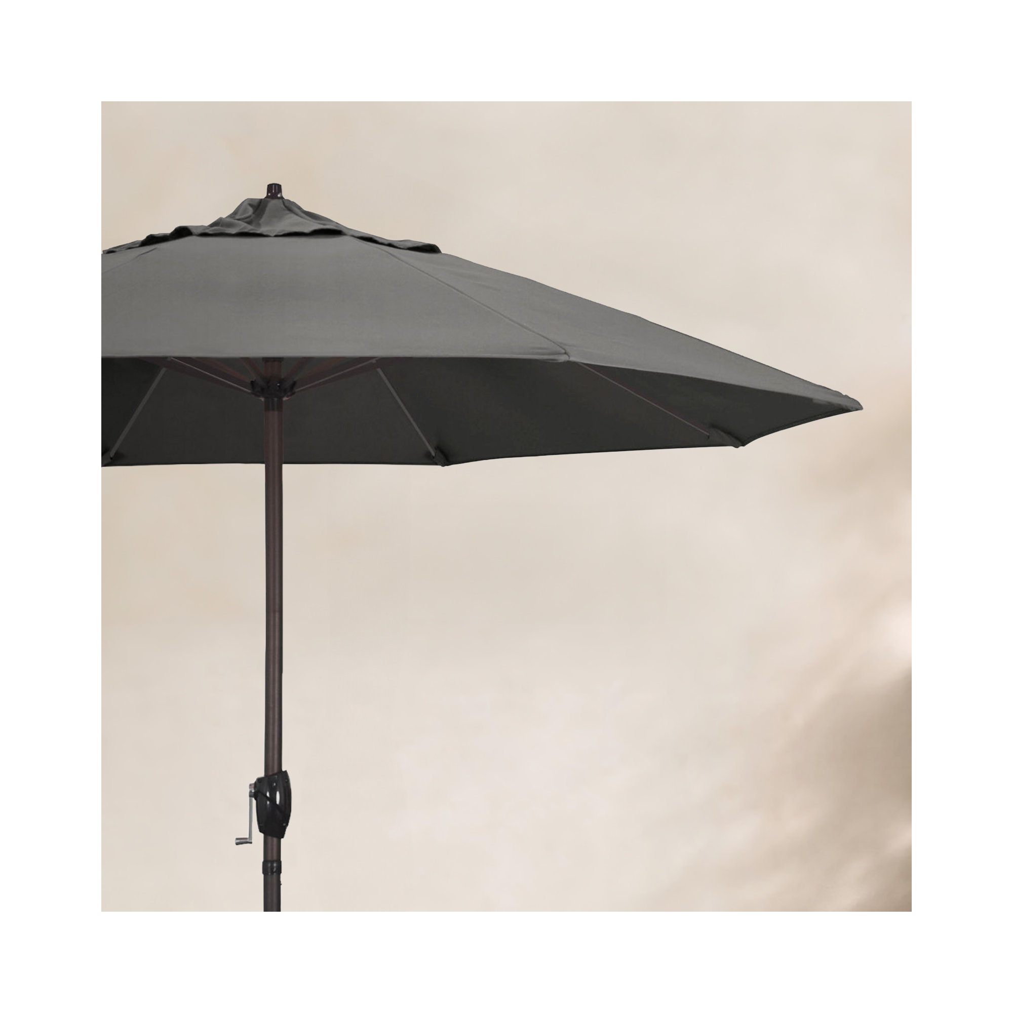 9' Market Sunbrella Umbrella, Canvas Charcoal Sunbrella® Canvas
