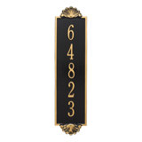 Shell Personalized Vertical Estate 5-Line Wall Address Plaque