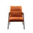 Fabric Upholstered Accent Armchair With Metal Frame And Wooden Armrests-119338414