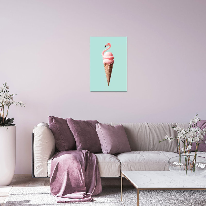 Flamant rose par Jonas Loose - impression non encadrée, H 24 po x l 16 po x P 0,25 po