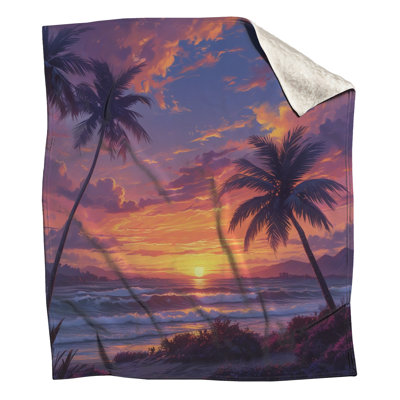 Couvertures Sunset Beach Scene