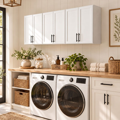 Armoire de rangement murale de 72 po de largeur pour salle de cuisine et salle de lavage