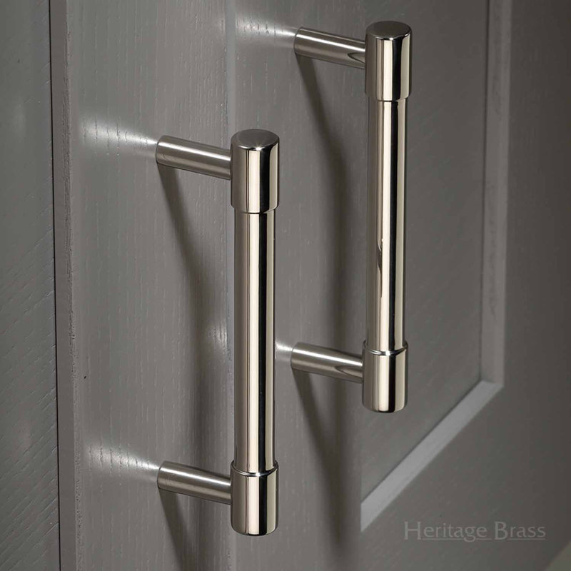 Heritage Brass Heritage Cabinet Pull Phoenix Design, Polished Nickel, 16cm H x 11cm W x 17.9cm D