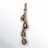  Four Rustic Iron Hanging Bells on Rope – 26" Decorative Christmas Holiday Door Hanger