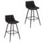 Upholstered Counter Stool with Metal Frame-953159751-953159747