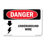 Underground Live Wire Plastic Sign 10" X 7"