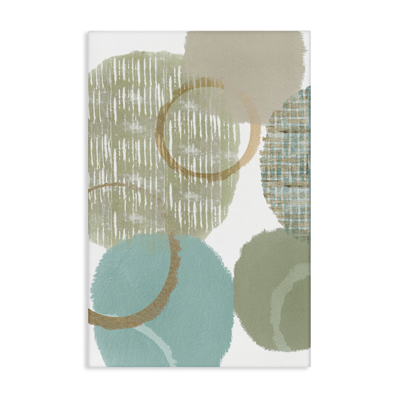 Toile flottante à motif abstrait Good Times par Flora Kouta, H 45 po x l 30 po x P 1,5 po