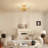 Jamei 5-Light Vintage Crystal Branch Semi-Flush Mount-446544091
