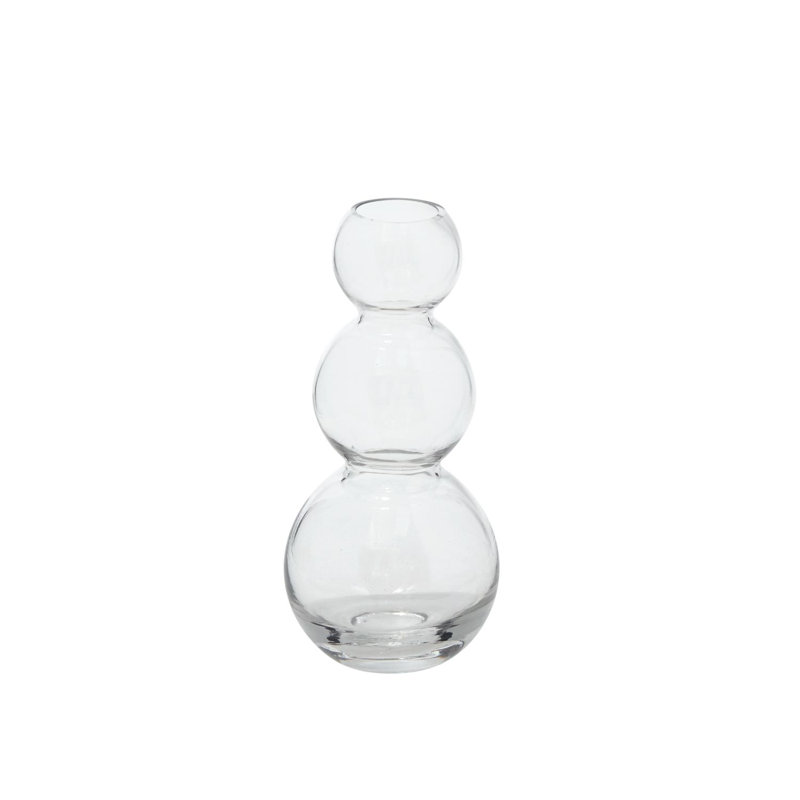 Ashburg Glass Table Vase, Clear, 7.75" H x 3.5" W x 3.5" D
