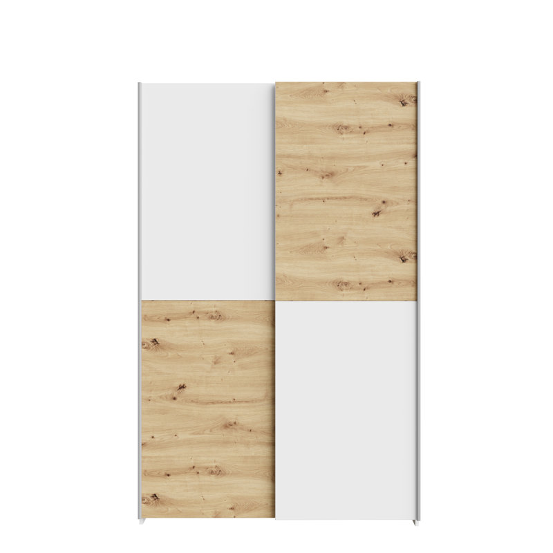 Ramil Manufactured Wood Wardrobe, 120cm W x 191cm H x 61cm D