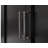 Abby Modern Wood Lower Doors Bookcase - Black