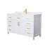 Beckett 54" Freestanding Single Bathroom Vanity with Cultured Marble Top-768606382-760643050-768606417