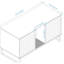 Maison pour chat moderne, 46,89 po x 21,26 po, 26,39 po, 76,4 lb, avec tapis à griffes, convient aux grands espaces intérieurs, panneau de particules et profondeur de la maison, résiste au jeu actif, brun
