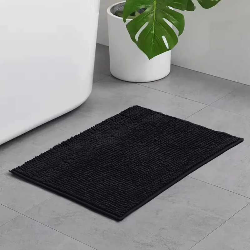Taigen Non-Slip Indoor Door Mat, 50x80cm, Black